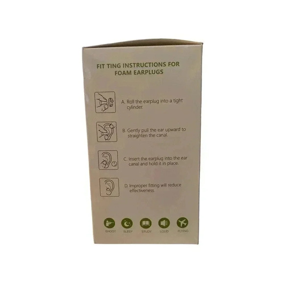 84 pairs Foam Ear Plugs by DISON (Bullet) - Picture 2 of 3